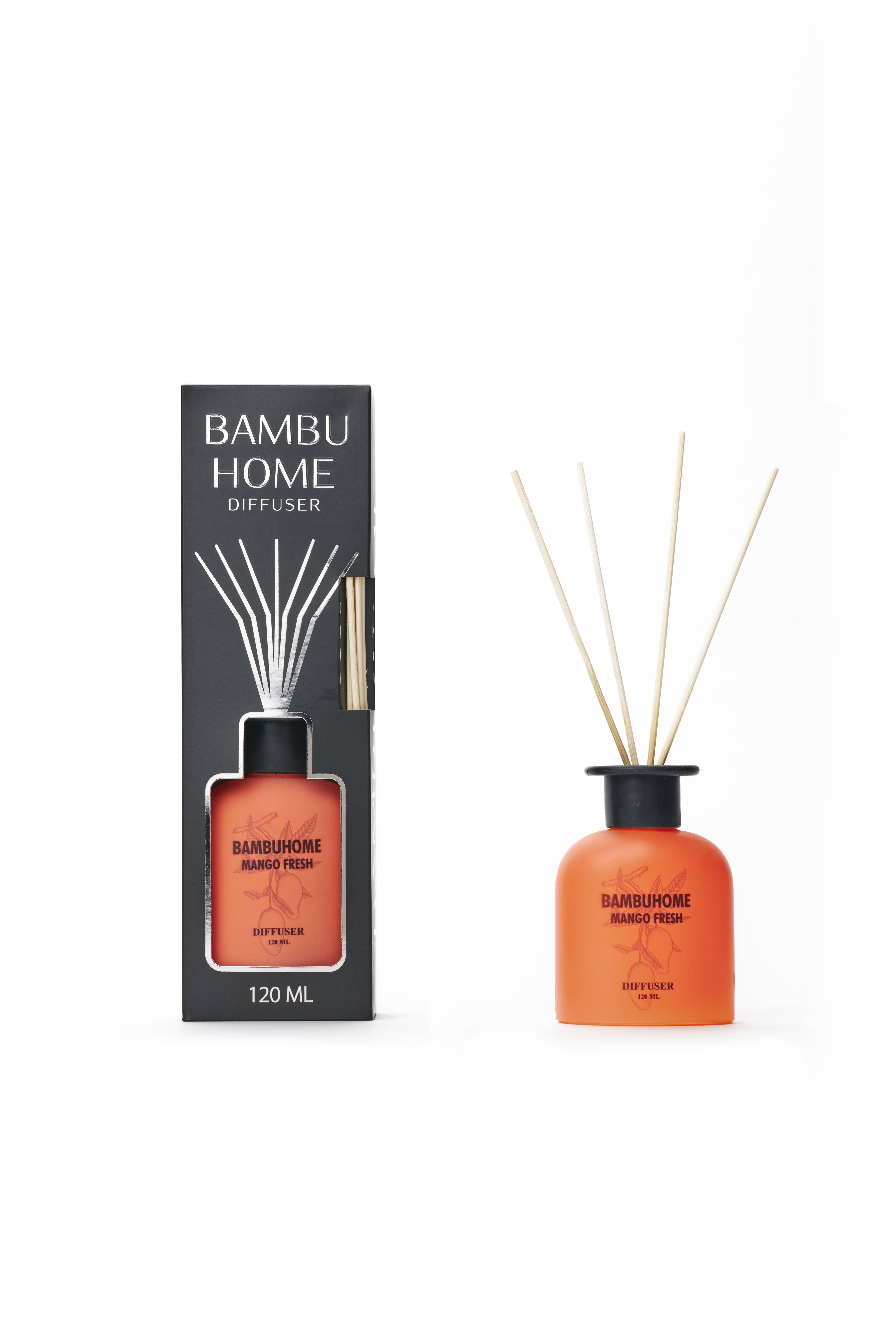 Bambuhome Özel Seri Çubuklu Oda Kokusu 120 ml - Mango Fresh