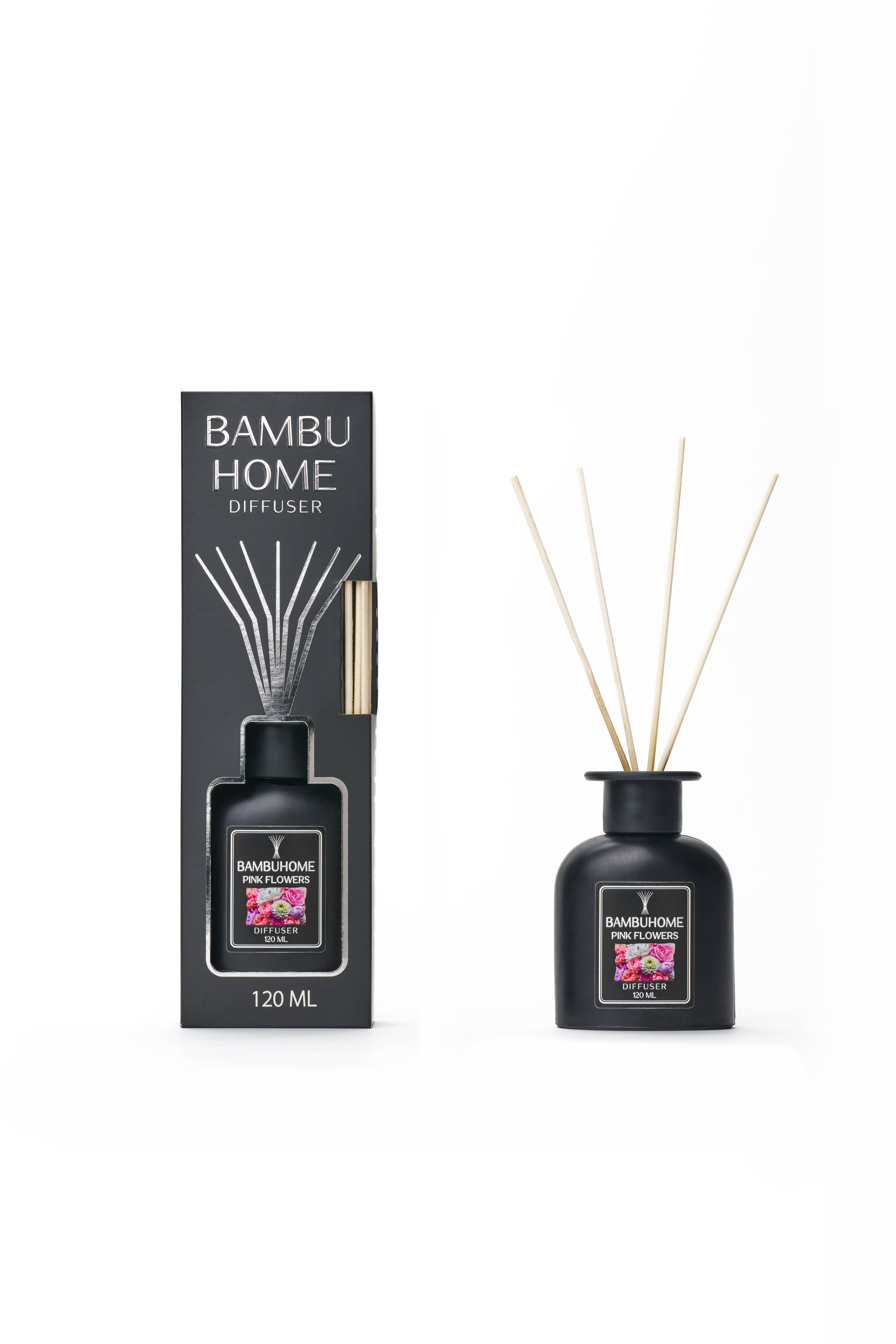 Bambuhome Özel Seri Çubuklu Oda Kokusu 120 ml - Pink Flowers